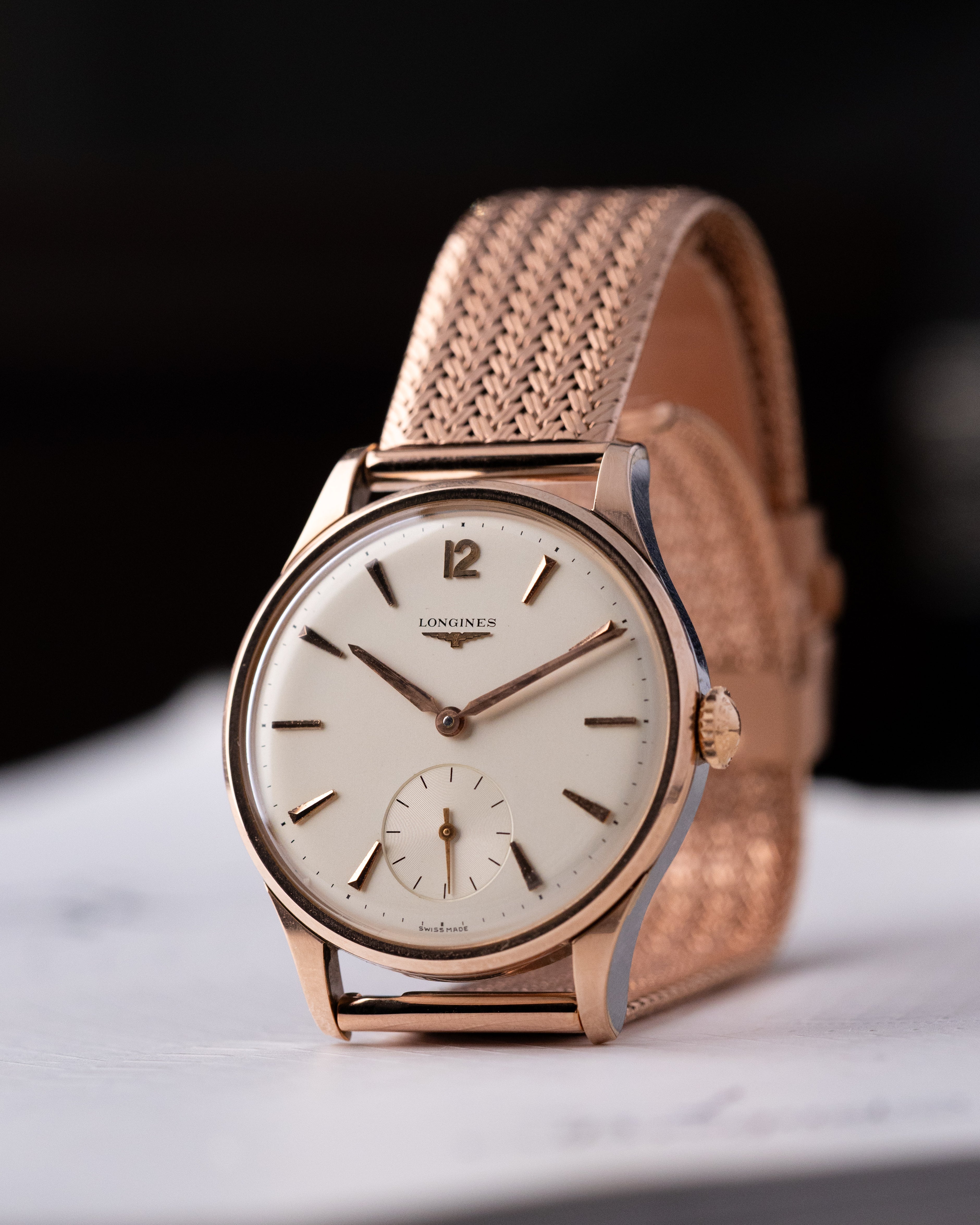 Vintage Longines, Rose Gold - Capped Case, Sub Second, Ref. 7293 - 1, Cal. 30L from 1963 - DuMarko