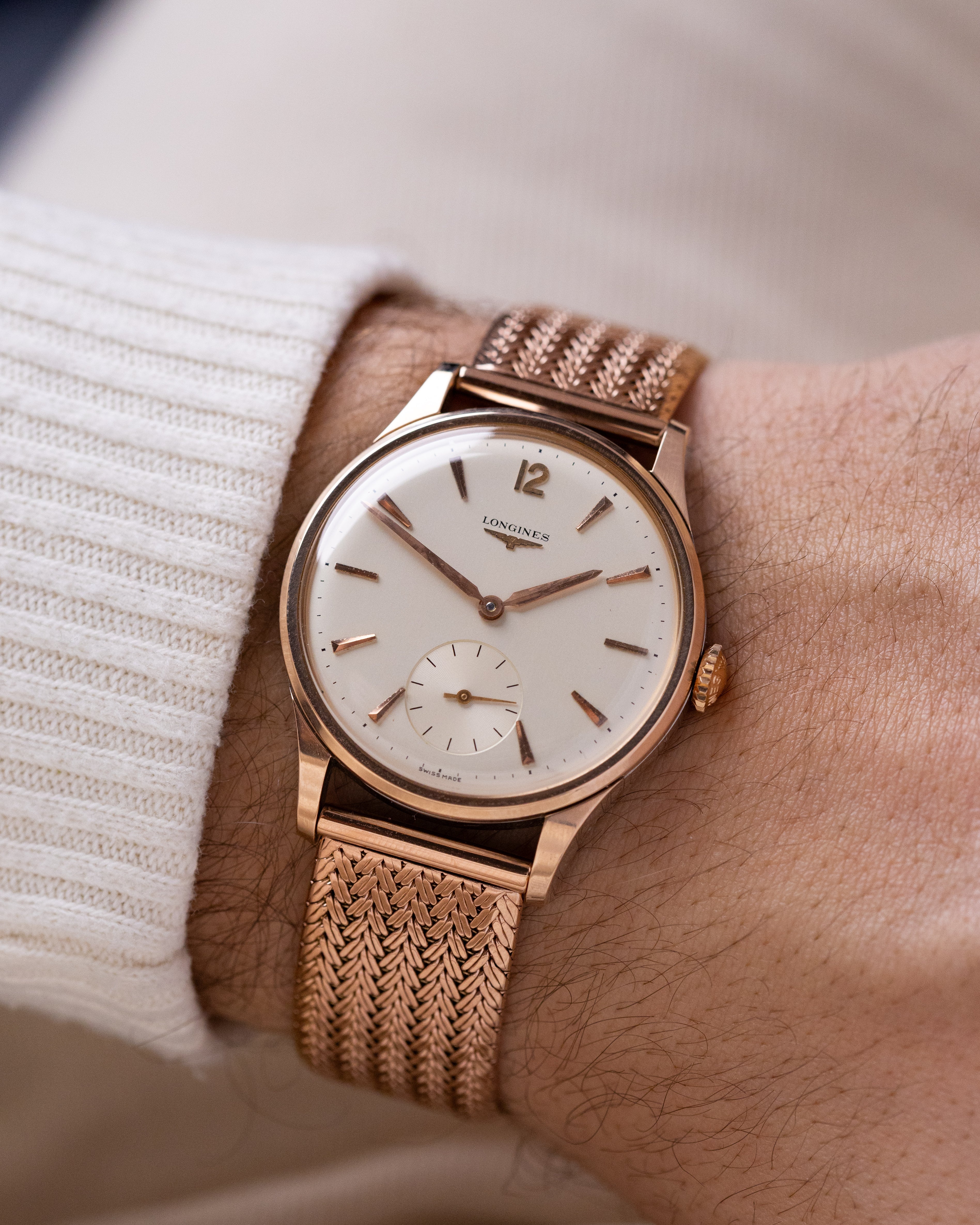 Vintage Longines, Rose Gold - Capped Case, Sub Second, Ref. 7293 - 1, Cal. 30L from 1963 - DuMarko