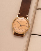 Vintage Longines Salmon Dial, Oversize 37,5 mm case, Art Deco watch from 1940s - VintageDuMarko