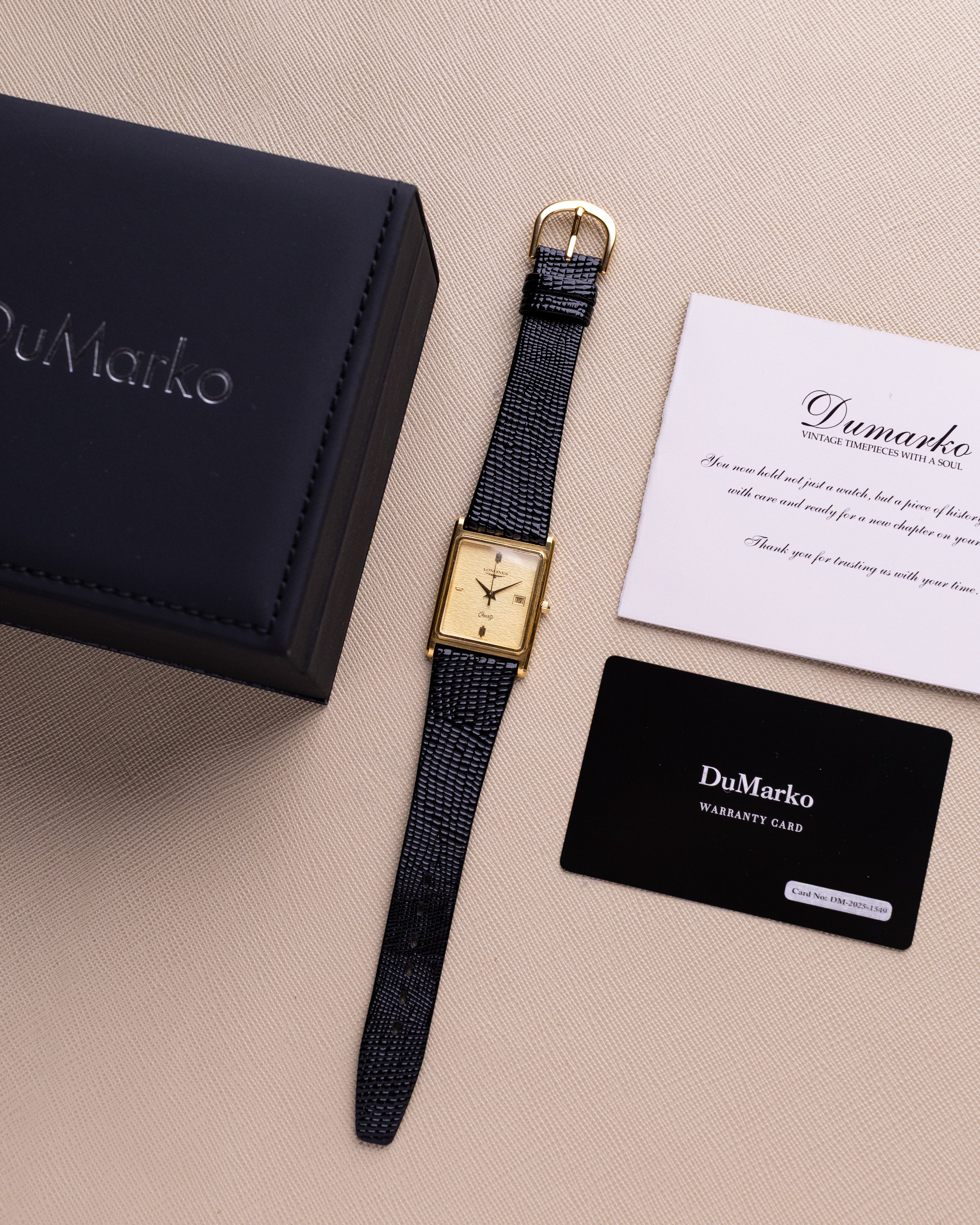 Vintage Longines “St. Moritz”, Art Deco Tank, Quartz Cal. 152, Swiss Made from 1990's - DuMarko