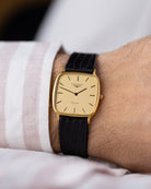 Vintage Longines Swiss Quartz Watch, Check pattern dial from 1970's - DuMarko