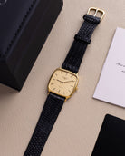 Vintage Longines Swiss Quartz Watch, Check pattern dial from 1970's - DuMarko