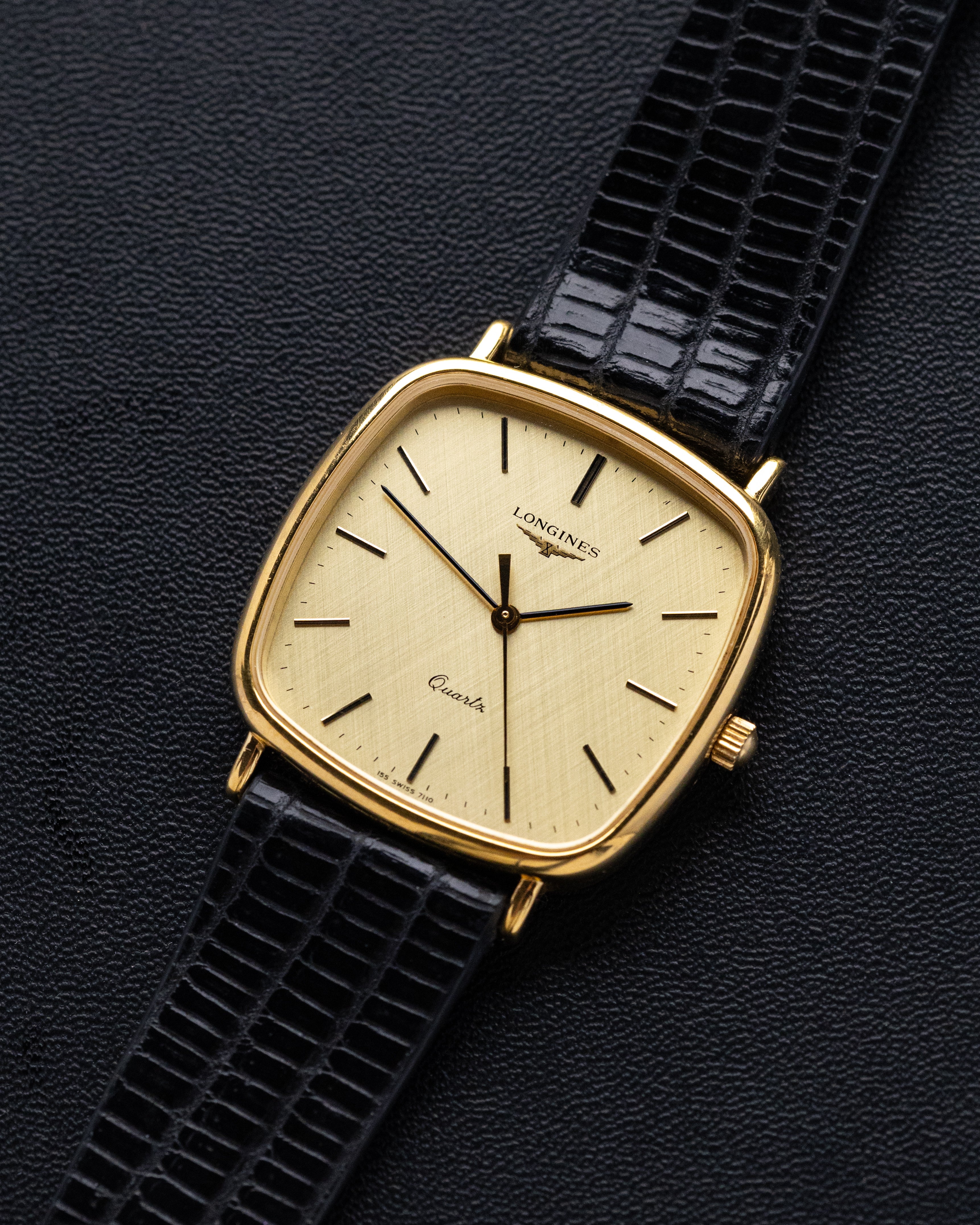 Vintage Longines Swiss Quartz Watch, Gold - plated "TV" Case Cal. L977.2 from 1970's - DuMarko