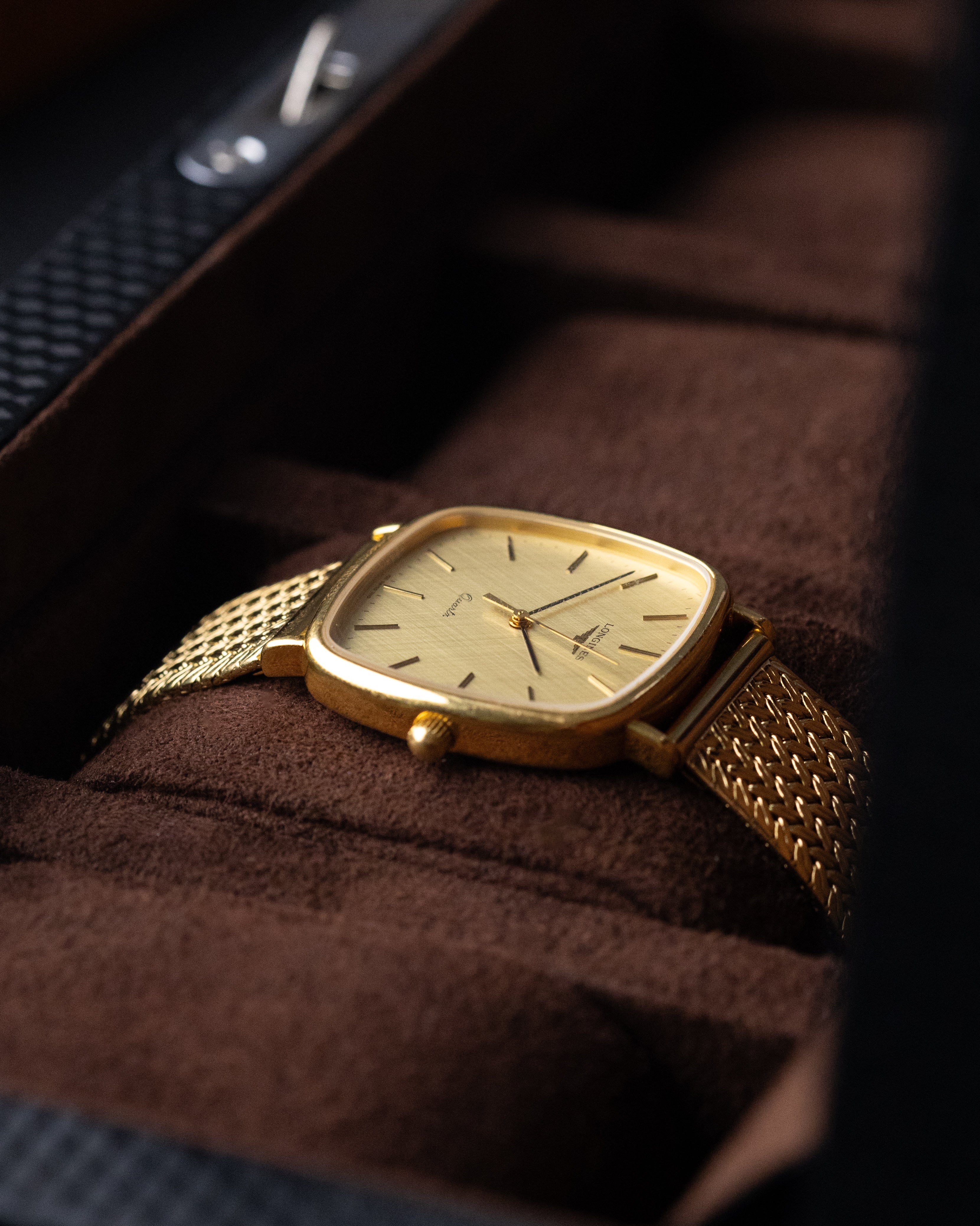 Vintage Longines Swiss Watch, Gold - plated "TV" Case, Quartz Cal. L977.2 from 1970's - DuMarko