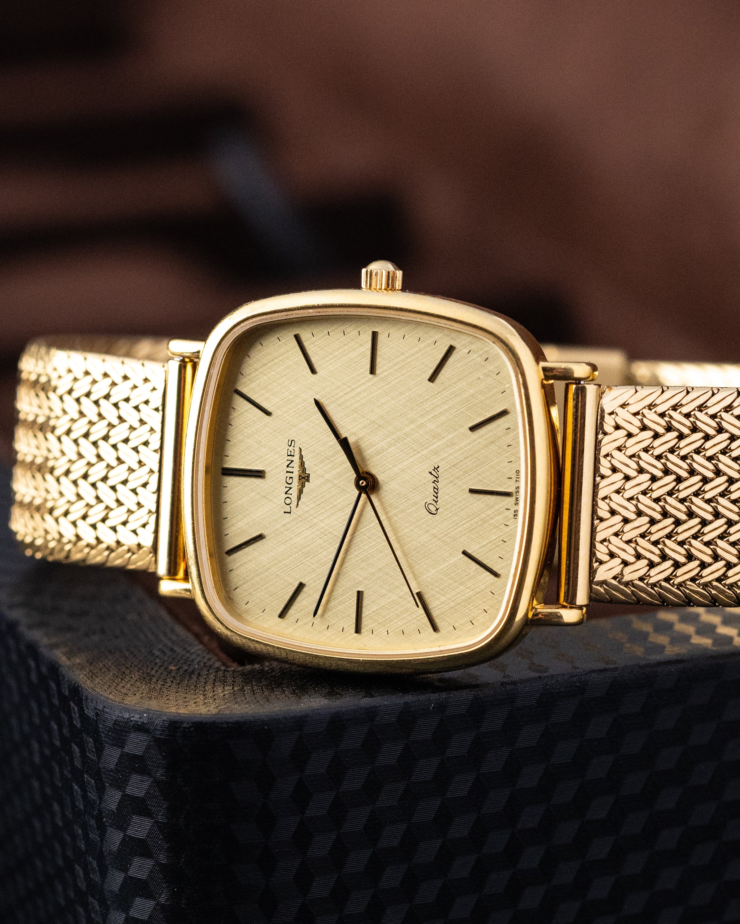 Vintage Longines Swiss Watch, Gold - plated "TV" Case, Quartz Cal. L977.2 from 1970's - DuMarko