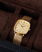 Vintage Longines Swiss Watch, Gold - plated "TV" Case, Quartz Cal. L977.2 from 1970's - DuMarko