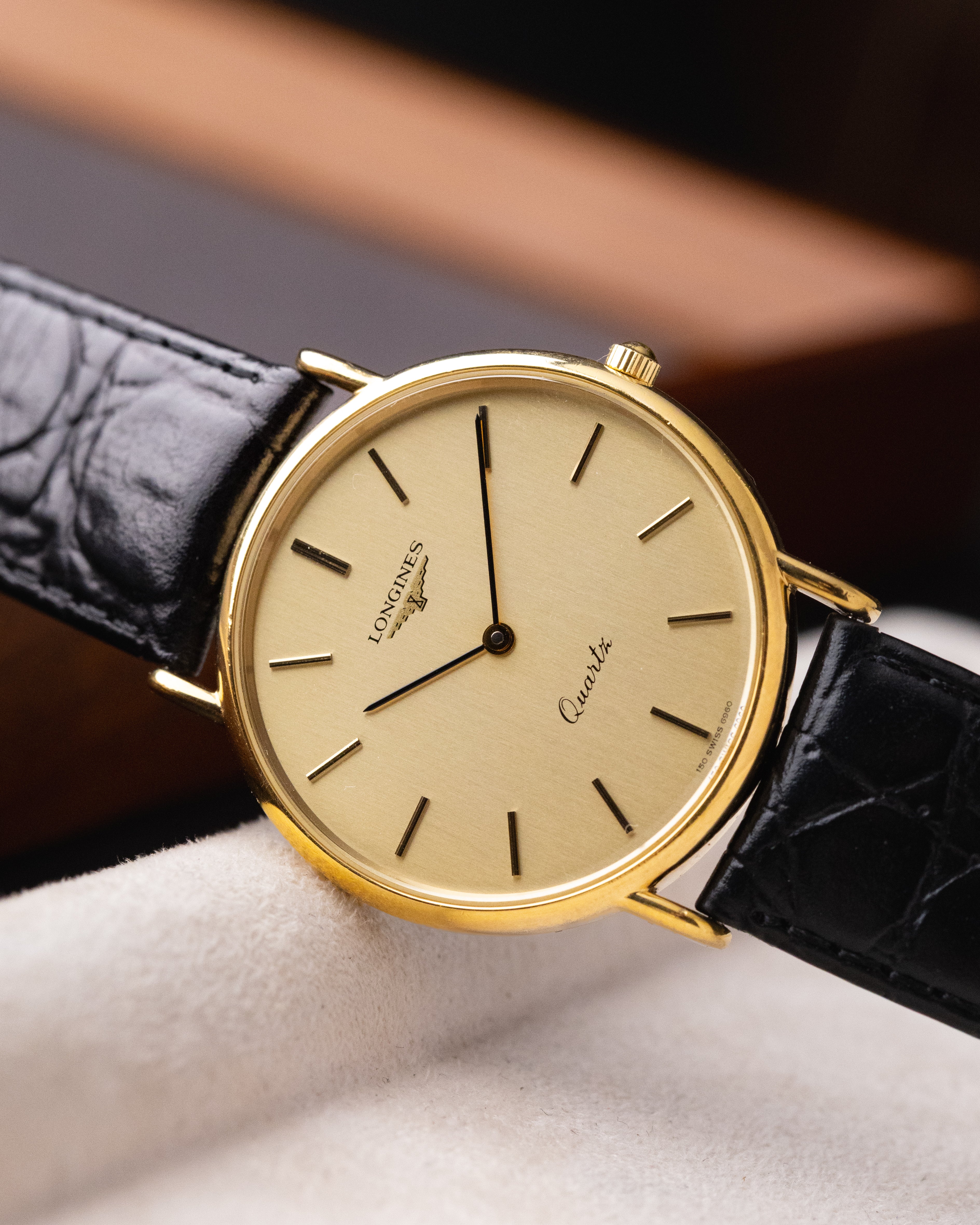 Vintage Longines Swiss Watch, Quartz Movement, Champagne Dial from 1970's - DuMarko