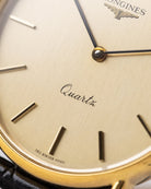 Vintage Longines Swiss Watch, Quartz Movement, Champagne Dial from 1970's - DuMarko