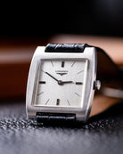 Vintage Longines Swiss Watch, Square Tank, Linen Dial from 1970’s - DuMarko