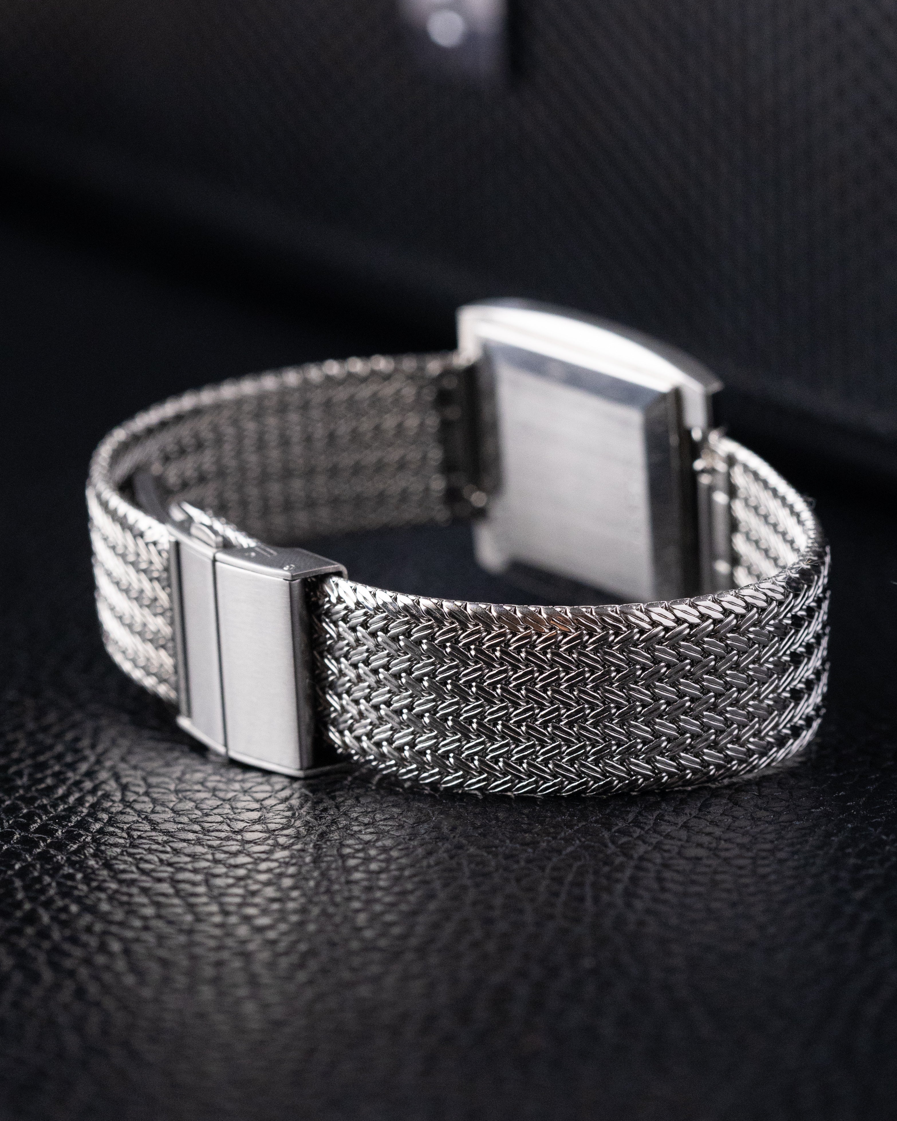 Vintage Longines Swiss Watch, Square Tank, Silver Linen Dial from 1970’s - DuMarko