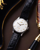 Vintage Longines Swiss Watch, Sub Second, Ref. 48589, Crisp White Dial Cal. 12.68Z Circa 1951 - DuMarko