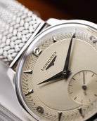 Vintage Longines Swiss Watch, Unique Guilloché Dial, Ref. 7033 - 2, Cal. 12.68Z from 1954 - DuMarko