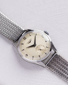 Vintage Longines Swiss Watch, Unique Guilloché Dial, Ref. 7033 - 2, Cal. 12.68Z from 1954 - DuMarko