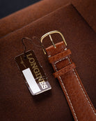 Vintage Longines Tank “Bubble” Sub Seconds Ref. 7169, Quartz, Gold Plated, NOS with Tag, 1980s - DuMarko