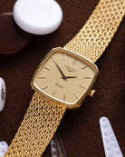 Vintage Longines Tank, Swiss Dress Watch, Original Integrated Bracelet, Quartz from 1980's - DuMarko