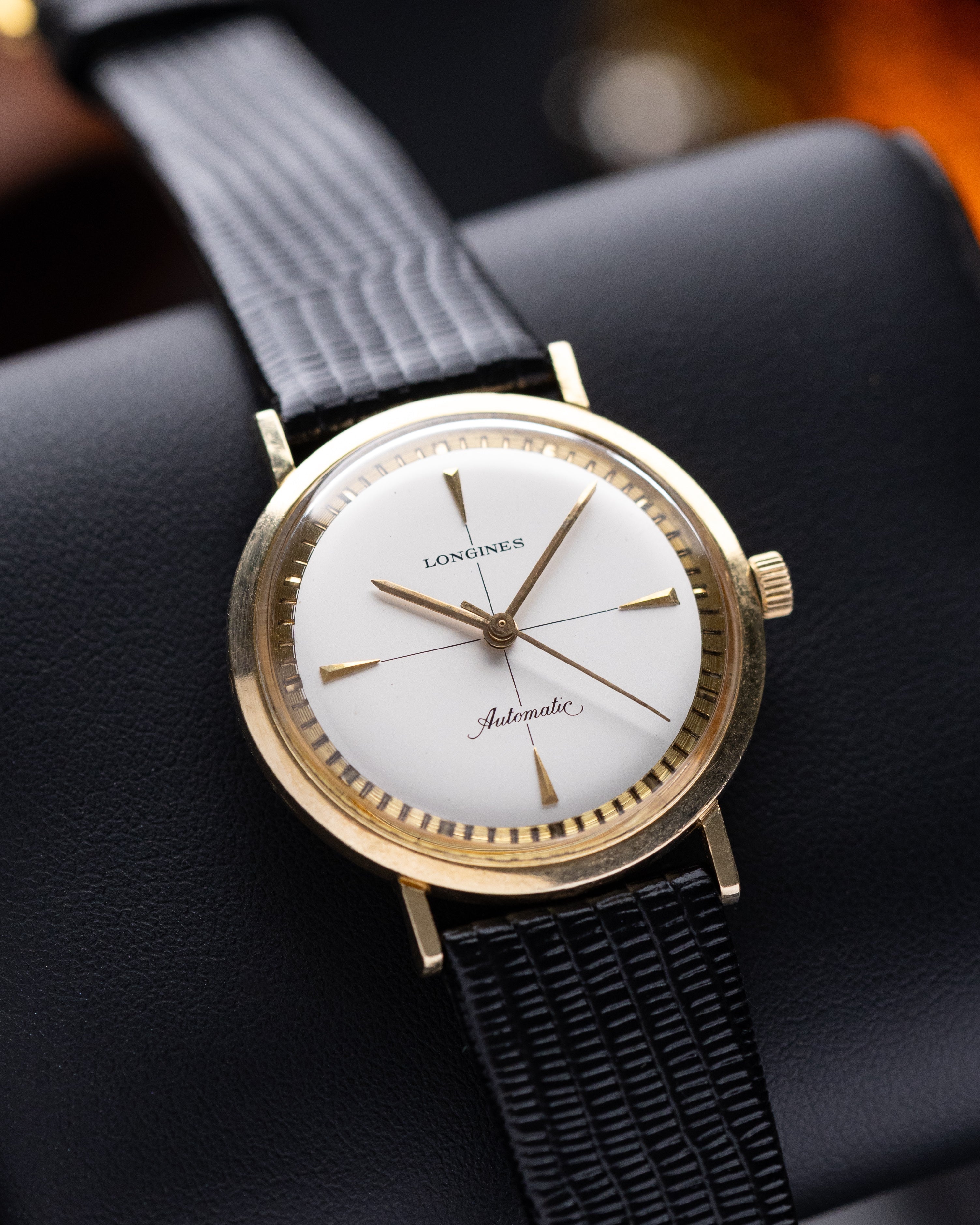 Vintage Longines Watch, Gold - plated monocoque case, Crosshair Dial, Original Box from 1960’s - DuMarko