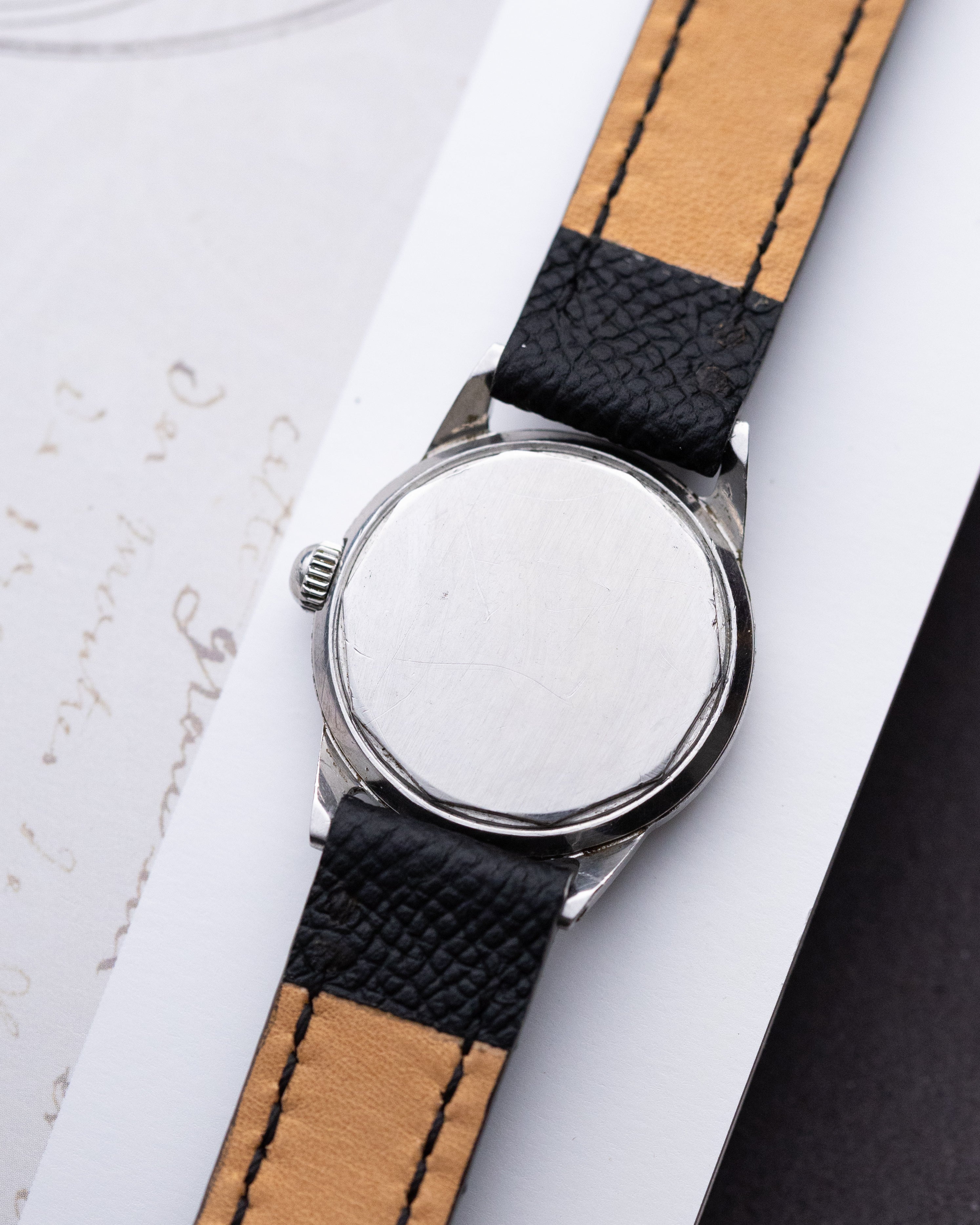 Vintage Movado Borgel Case, Swiss Watch, Two - tone dial from 1940's - DuMarko