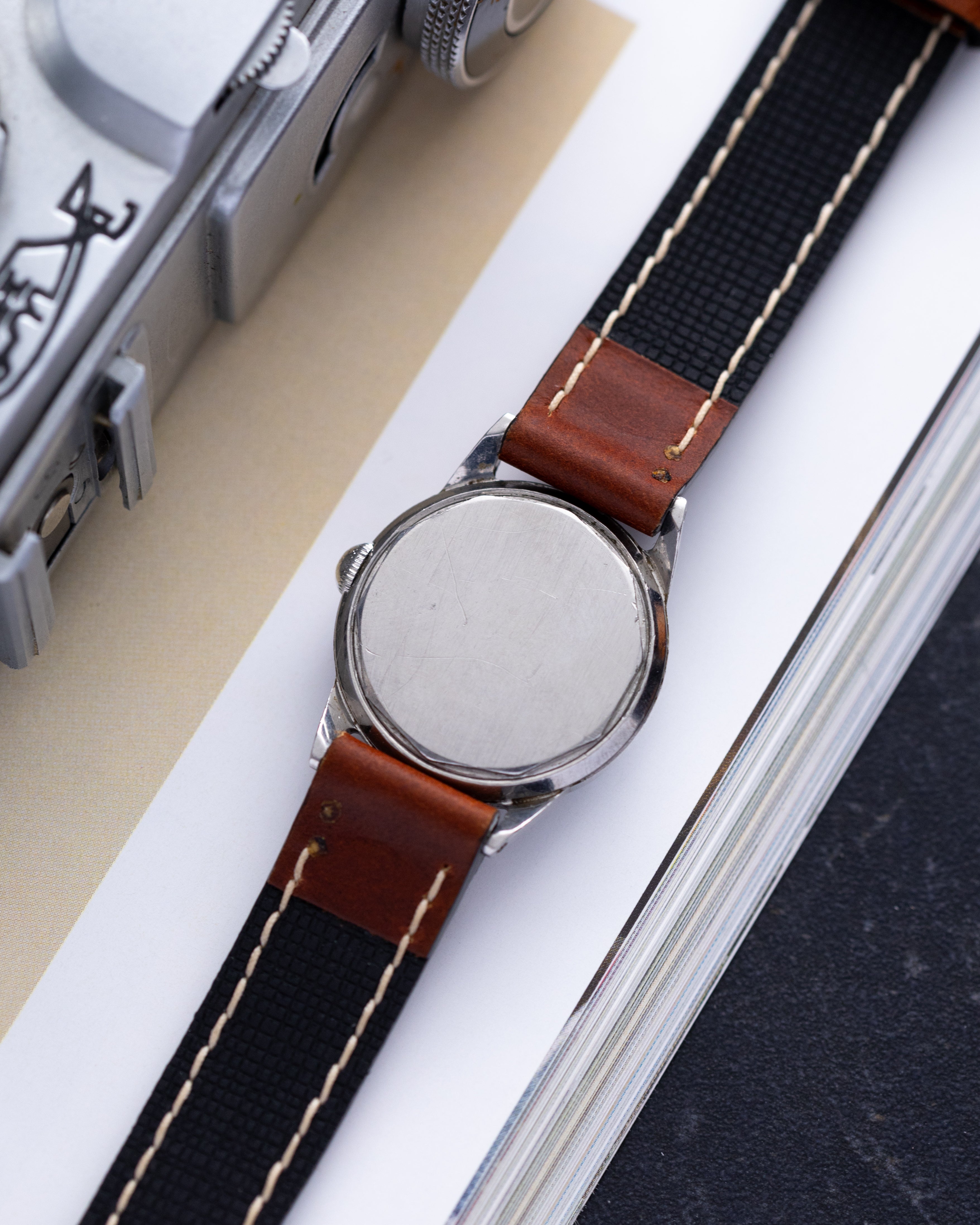 Vintage Movado Borgel Case, Two - tone dial from 1940's - DuMarko