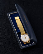 Vintage Movado Dress Watch, Ref. 58295, Gold - Plated Case, Swiss made from 1950s, Original Box - DuMarko