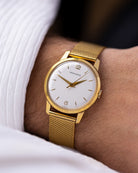 Vintage Movado Dress Watch, Ref. 58295, Gold - Plated Case, Swiss made from 1950s, Original Box - DuMarko