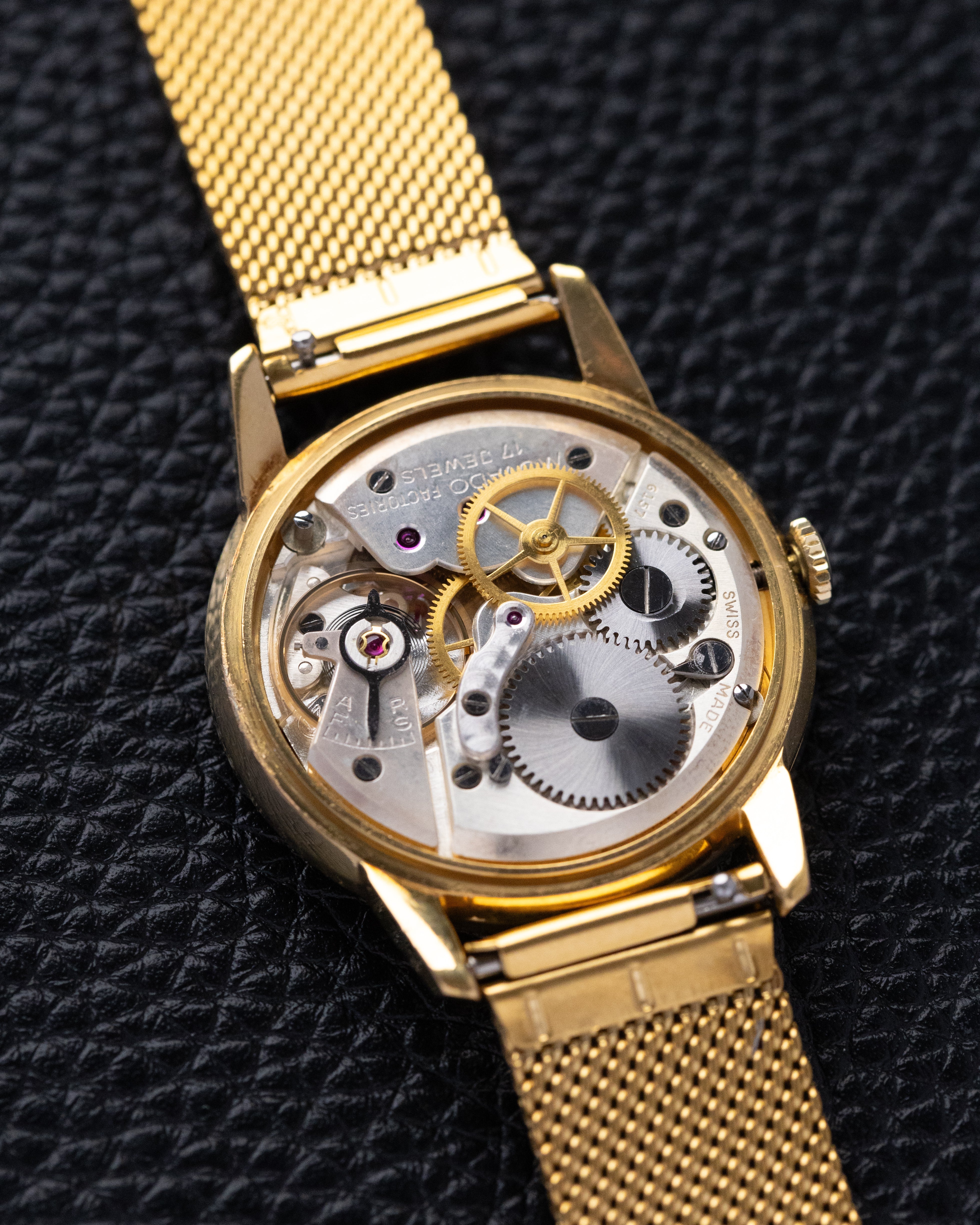 Vintage Movado Dress Watch, Ref. 58295, Gold - Plated Case, Swiss made from 1950s, Original Box - DuMarko