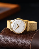 Vintage Movado Dress Watch, Ref. 58295, Gold - Plated Case, Swiss made from 1950s, Original Box - DuMarko