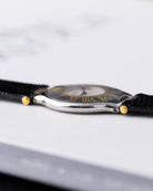 Vintage Must de Cartier 21 Swiss Watch, Two - Tone Dial with Roman Numerals from 1980's - DuMarko