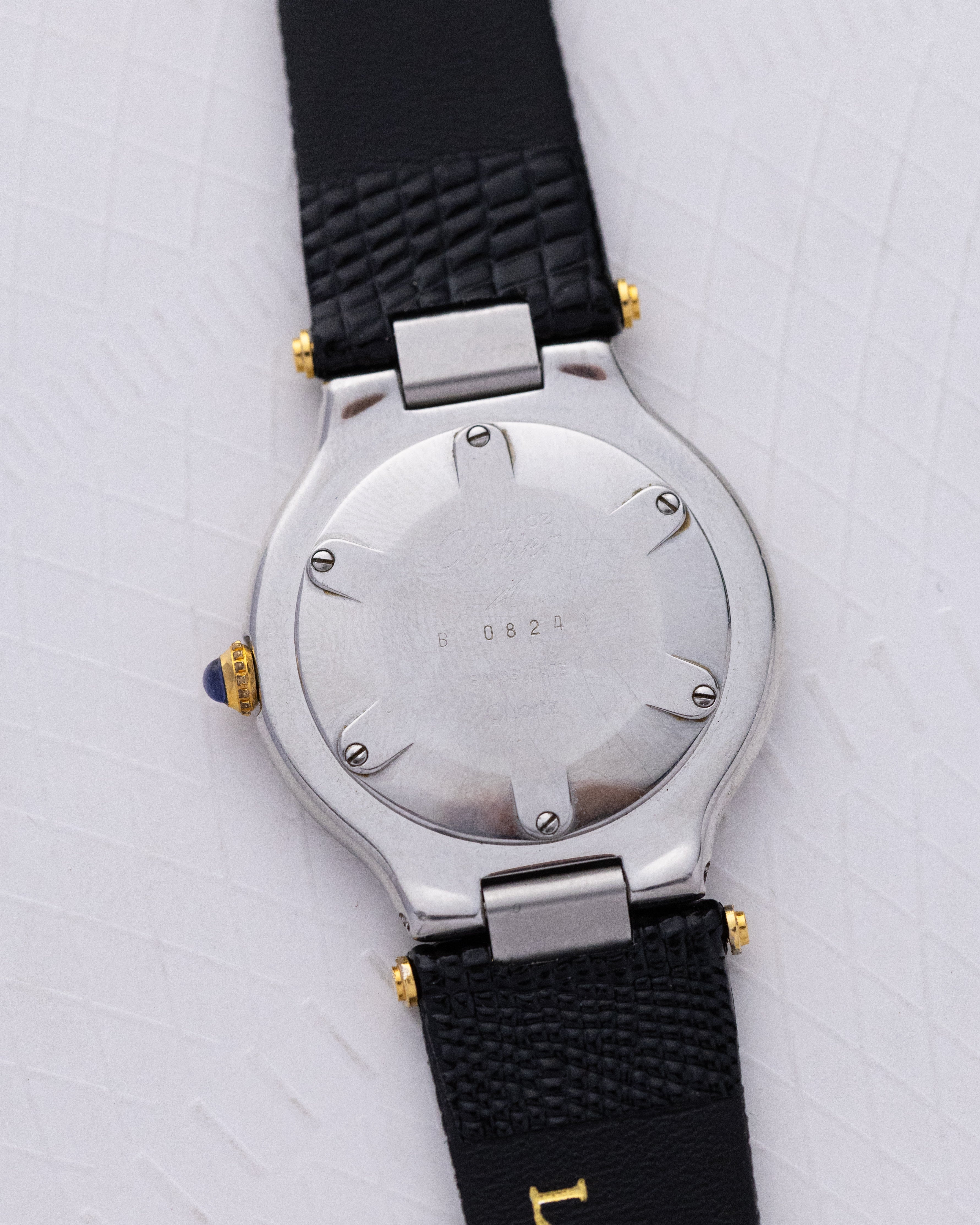 Vintage Must de Cartier 21 Swiss Watch, Two - Tone Dial with Roman Numerals from 1980's - DuMarko