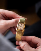 Vintage Must de Cartier Tank, Quartz, Cream Dial, Arabic Numerals, Vermeil Case from 1990's - DuMarko