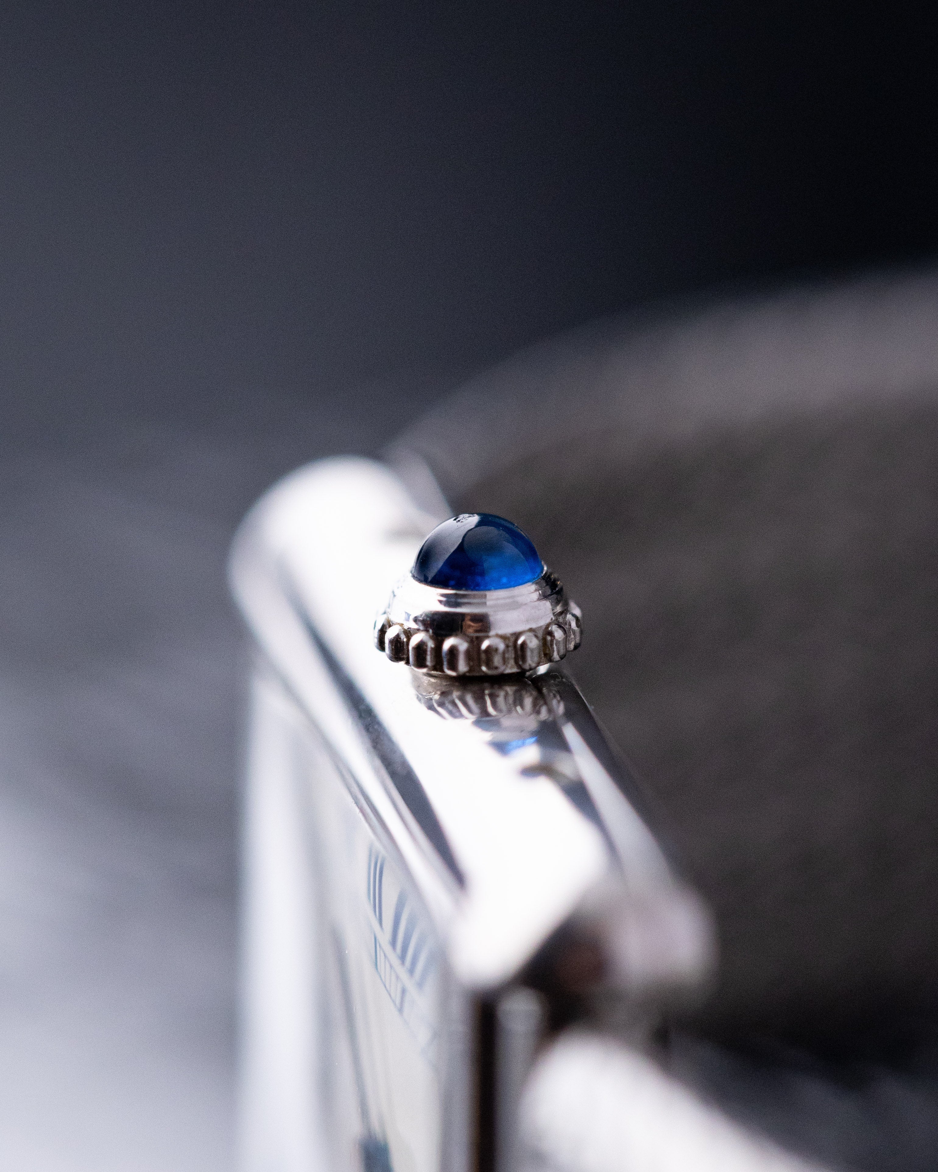 Vintage Must de Cartier Tank, Ref. 690006, Silver & Rhodium Case, Blue Roman Numerals, Quartz from 1990's - DuMarko