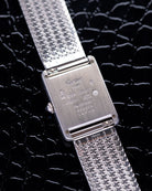 Vintage Must de Cartier Tank, Ref. 690006, Silver & Rhodium Case, Blue Roman Numerals, Quartz from 1990's - DuMarko