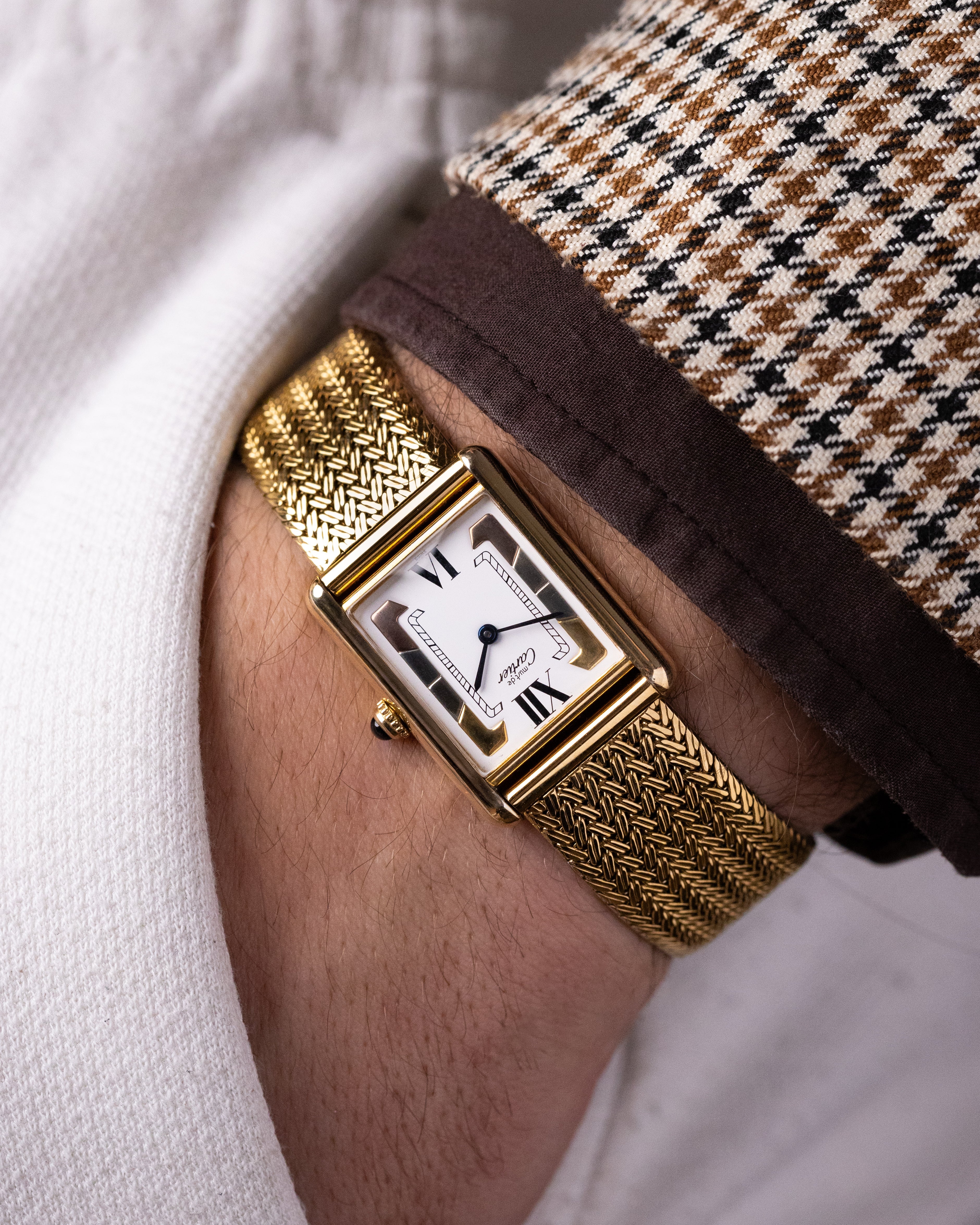 Vintage Must de Cartier Tank, Trinity Dial, Ref. 590005, Swiss Quartz Watch - DuMarko