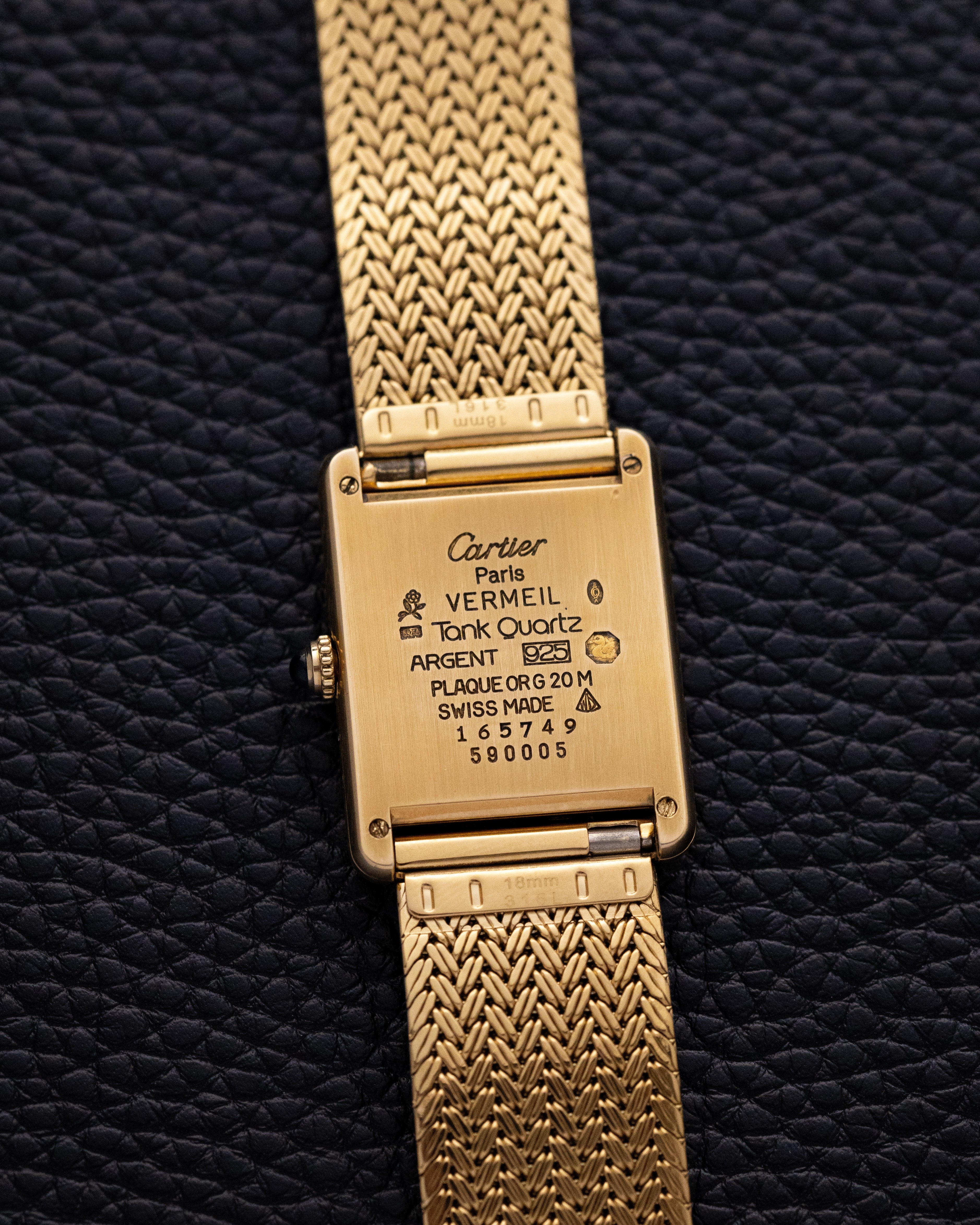 Vintage Must de Cartier Tank, Trinity Dial, Ref. 590005, Swiss Quartz Watch - DuMarko