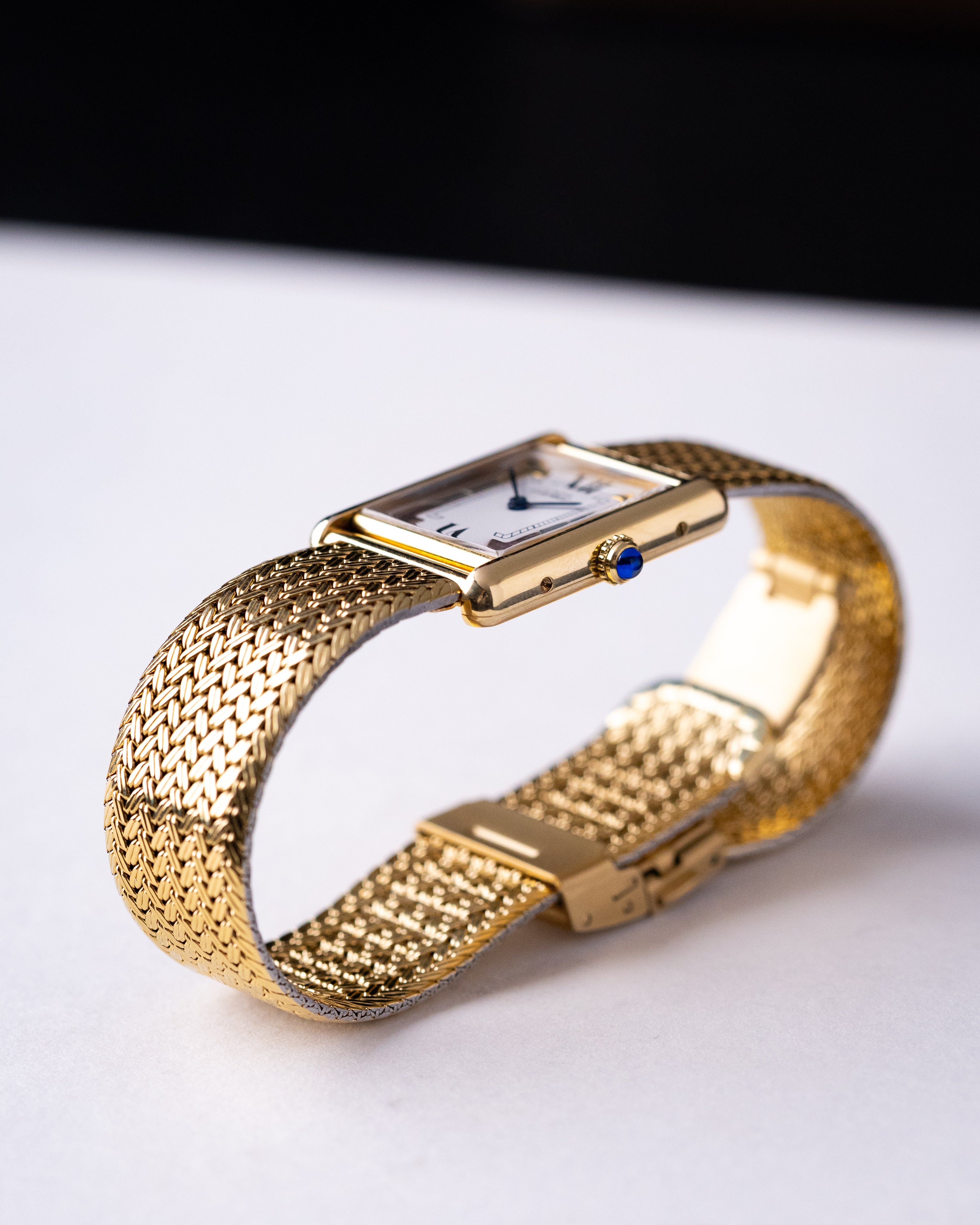 Vintage Must de Cartier Tank, Trinity Dial, Ref. 590005, Swiss Quartz Watch - DuMarko