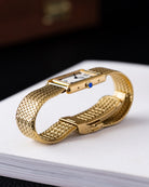 Vintage Must de Cartier Tank Vermeil, Trinity Dial, Ref. 590005, Swiss Quartz Watch - DuMarko