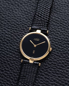 Vintage Must de Cartier Vendome Quartz, “Onyx” Style Black Dial, Swiss Made Unisex Watch - DuMarko