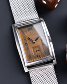 Vintage Omega Art Deco Tank, Rare Chocolate Patinated Copper Dial, Cal. T17 - DuMarko