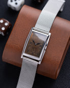 Vintage Omega Art Deco Tank, Rare Chocolate Patinated Copper Dial, Cal. T17 - DuMarko