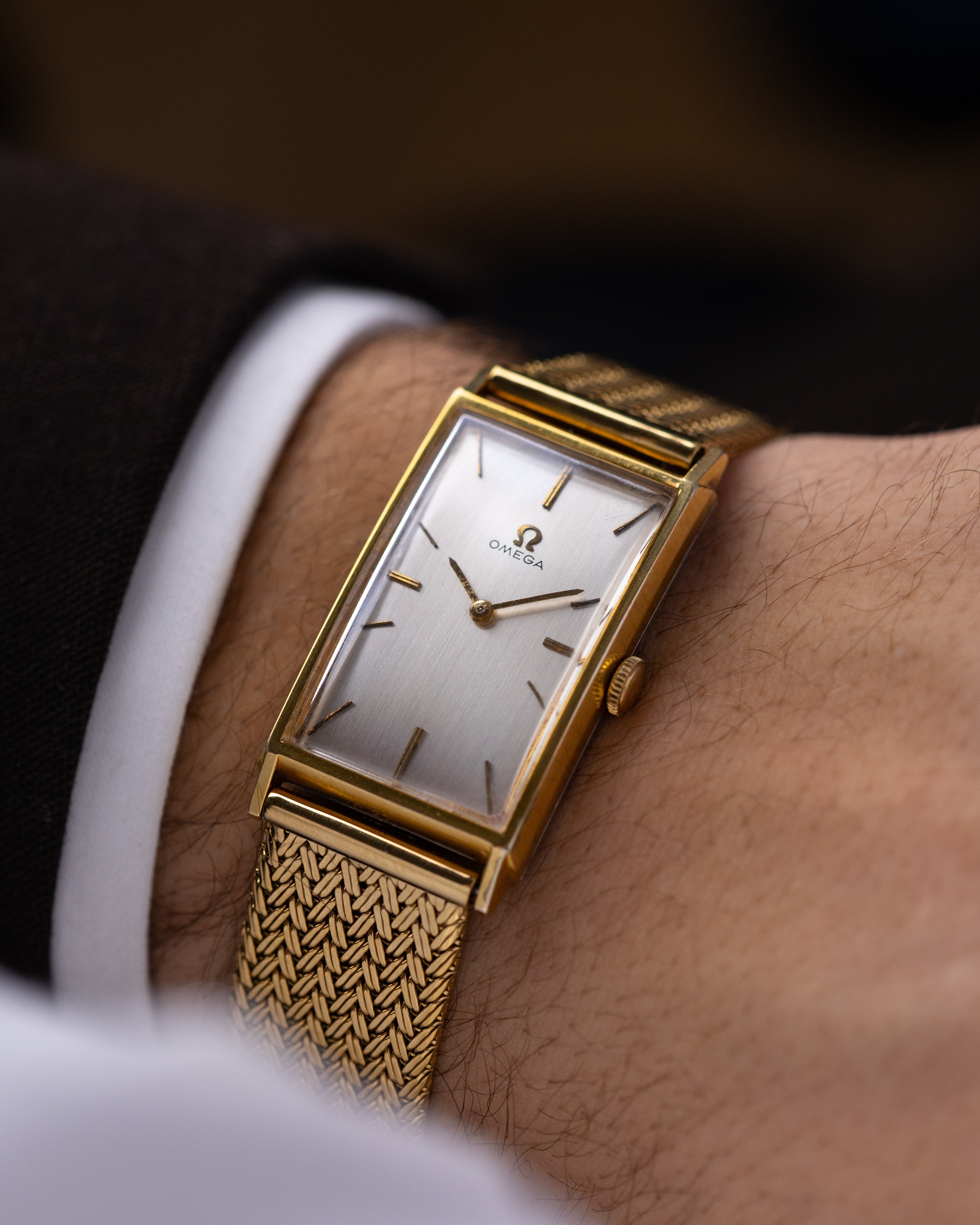 Vintage Omega Art Deco Tank Ref. 111.016, Curved Gold - Filled Case, Cal. 620 from 1965 - DuMarko