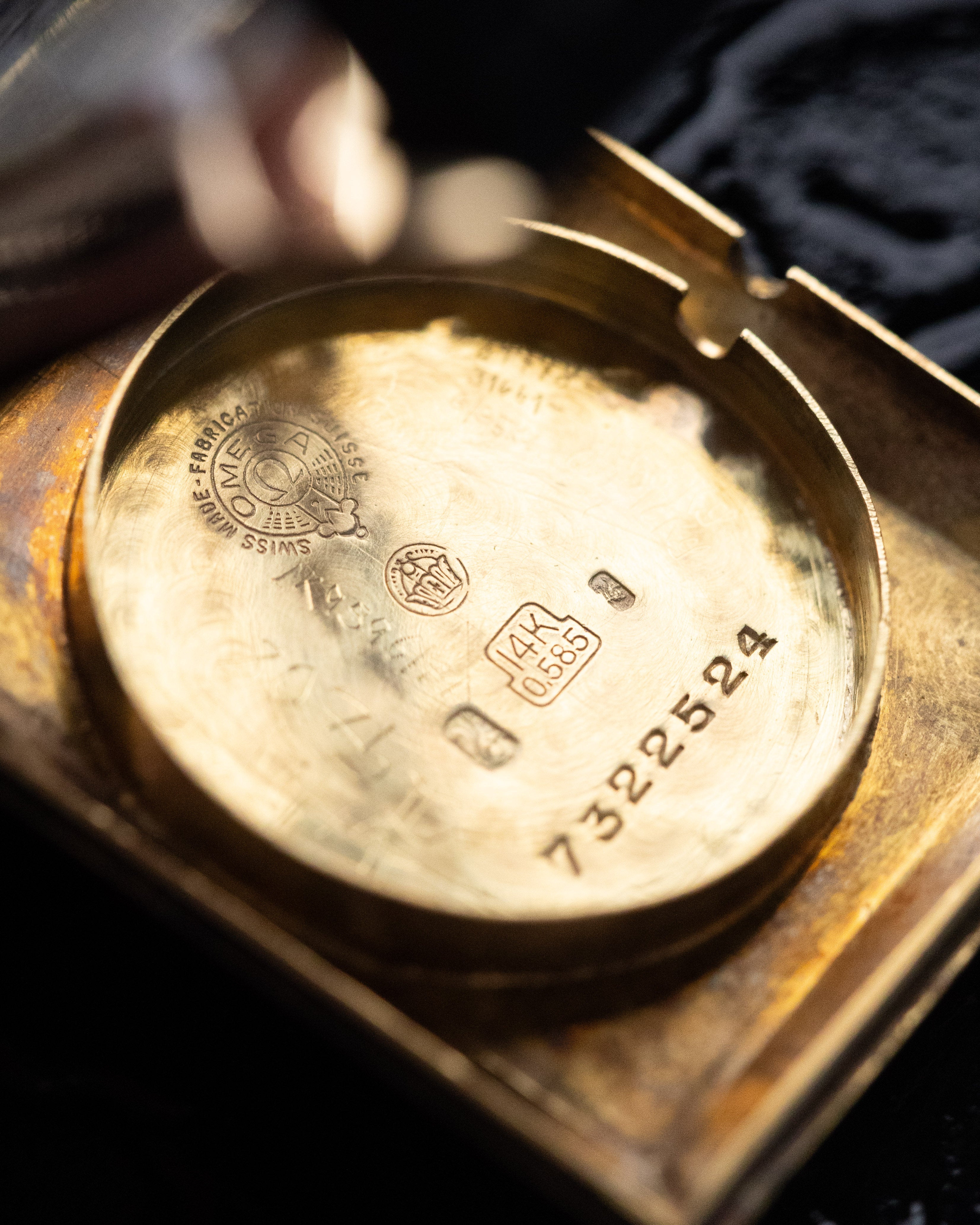Vintage Omega Art Deco Tank, Solid Gold Case, Arabic Numerals, Sub - Seconds, Calibre 19.4S, Swiss Manual Wind, Circa 1924 - DuMarko