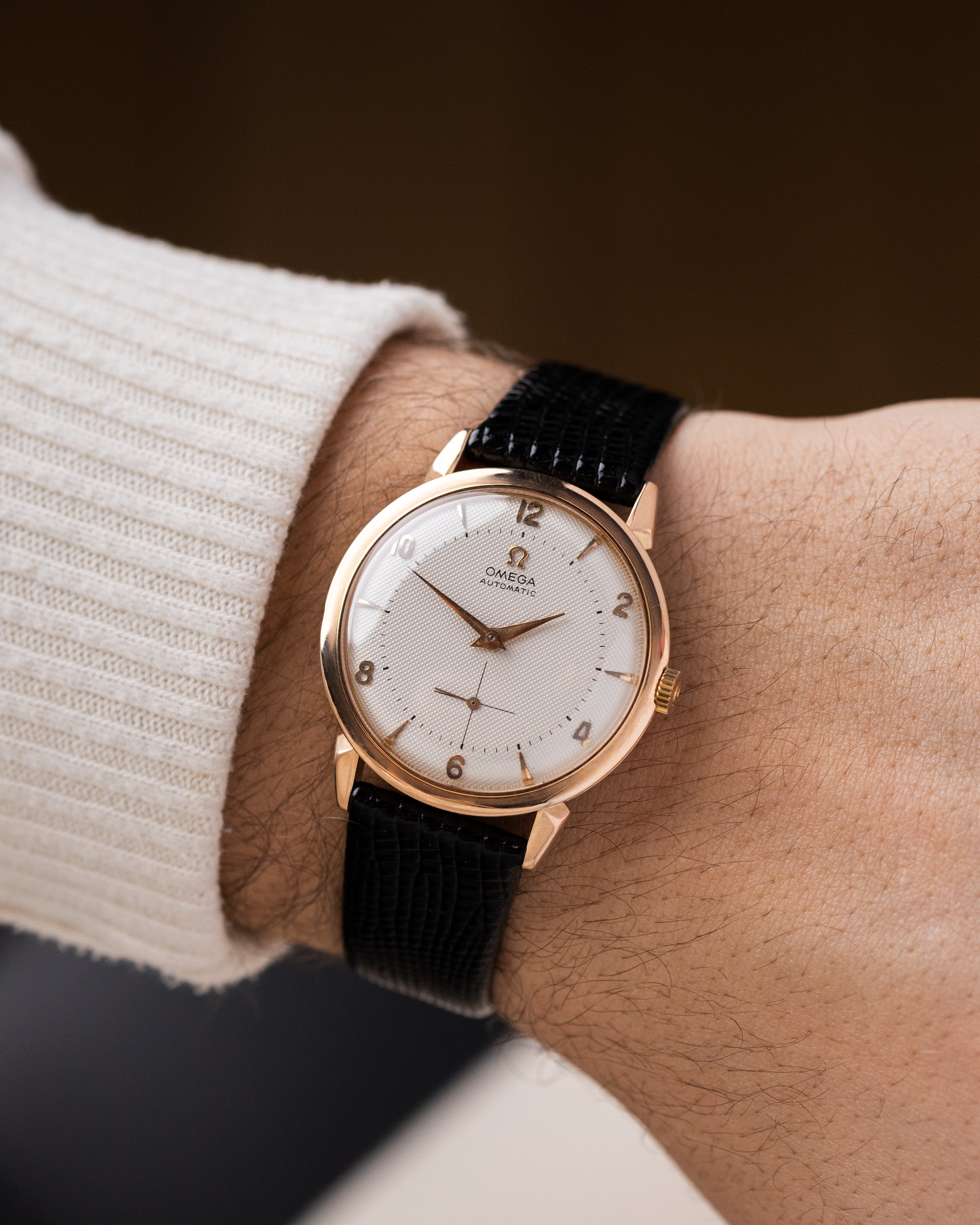 Vintage Omega Automatic, Honeycomb (Waffle) Crosshair Dial, Ref. 2709, Cal. 344 from 1952 - DuMarko