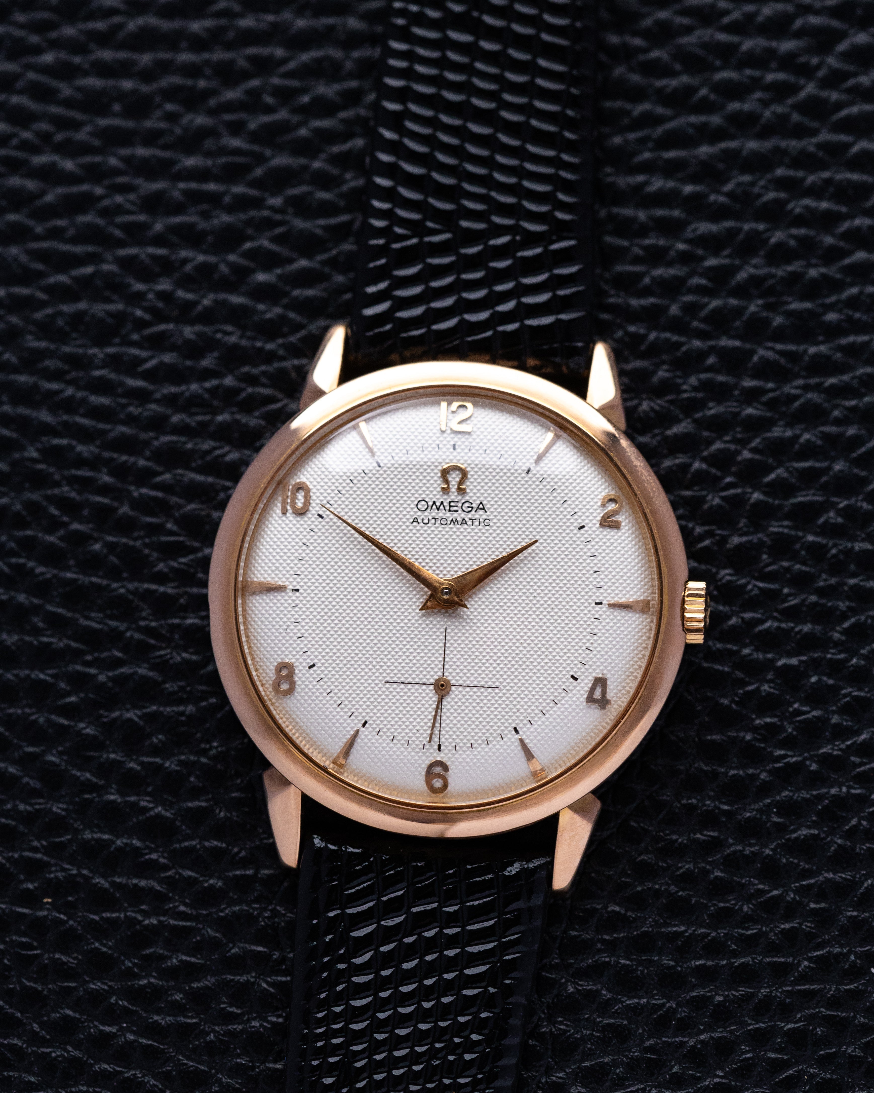 Vintage Omega Automatic, Honeycomb (Waffle) Crosshair Dial, Ref. 2709, Cal. 344 from 1952 - DuMarko