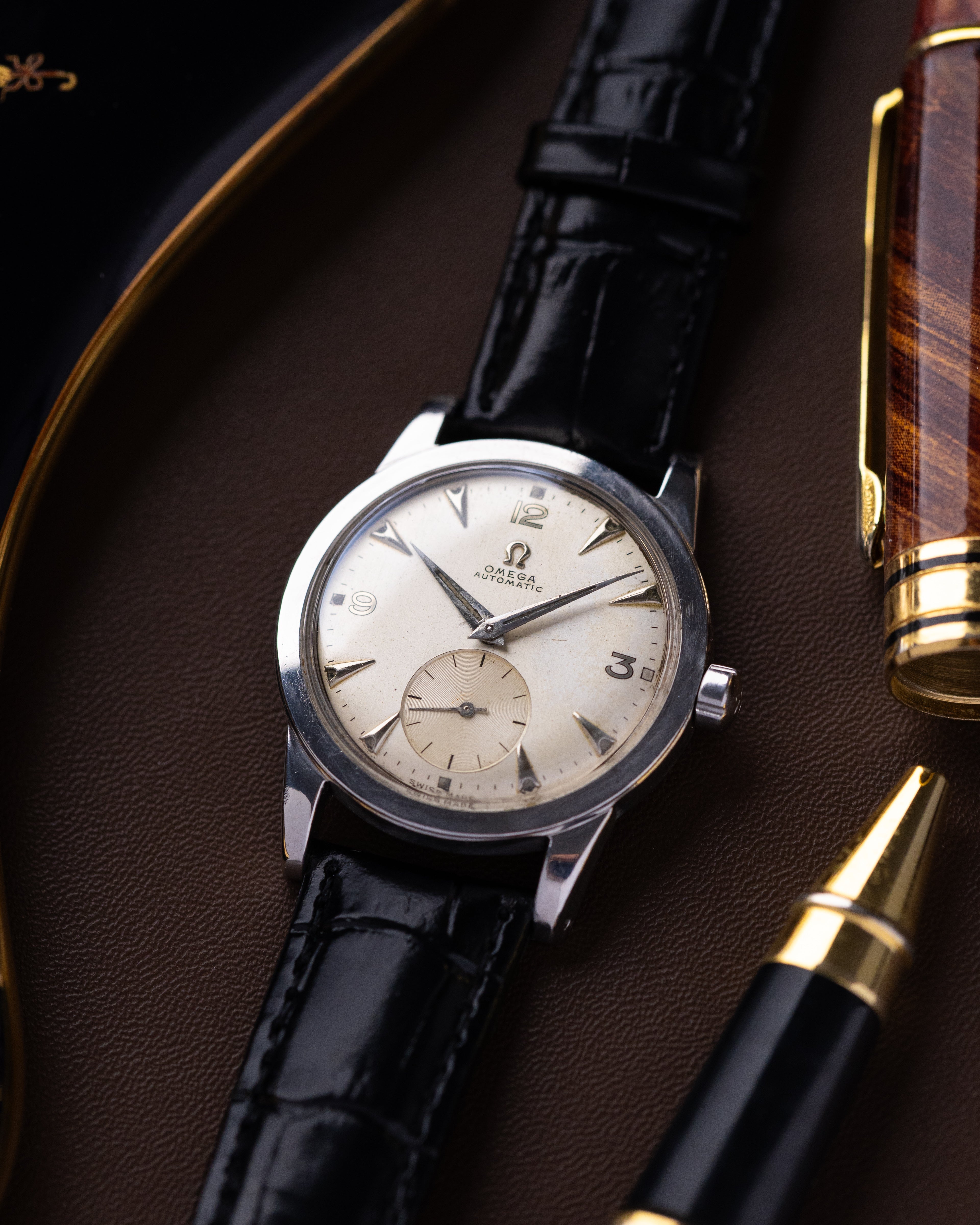 Vintage Omega Automatic, Ref. 2576 - 10, Patina Dial, Sub Seconds, Bumper Cal. 344 Circa 1952 - DuMarko