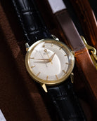 Vintage Omega Automatic Swiss Watch, Ref. 2841/2868 SC, 14K Solid Gold, Crab Lugs Two - Tone Dial from 1956 - DuMarko