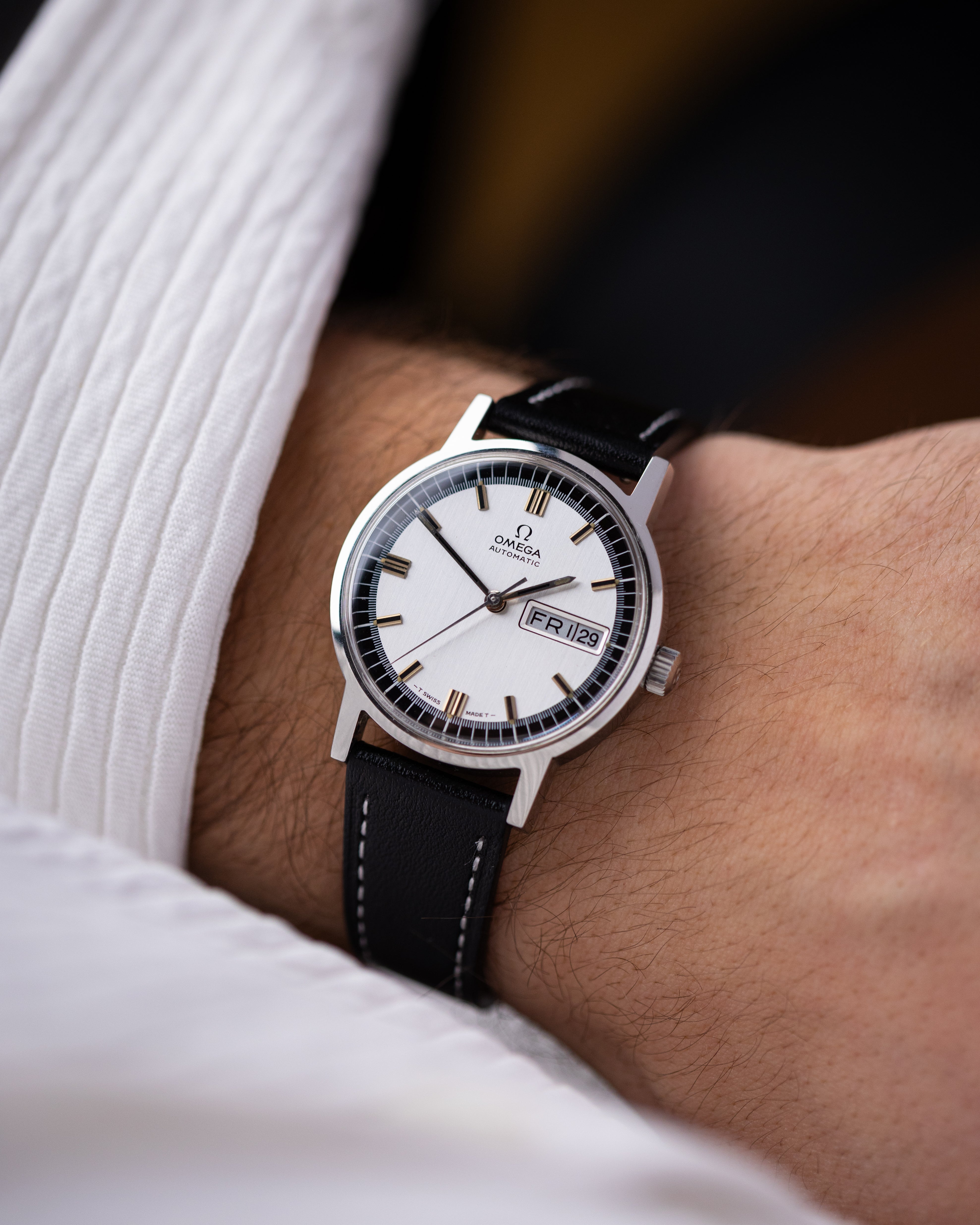 Vintage Omega Automatic Swiss Watch, Two - Tone Dial, Day/date window, Ref. 1660140, Cal. 750 from 1970 - DuMarko