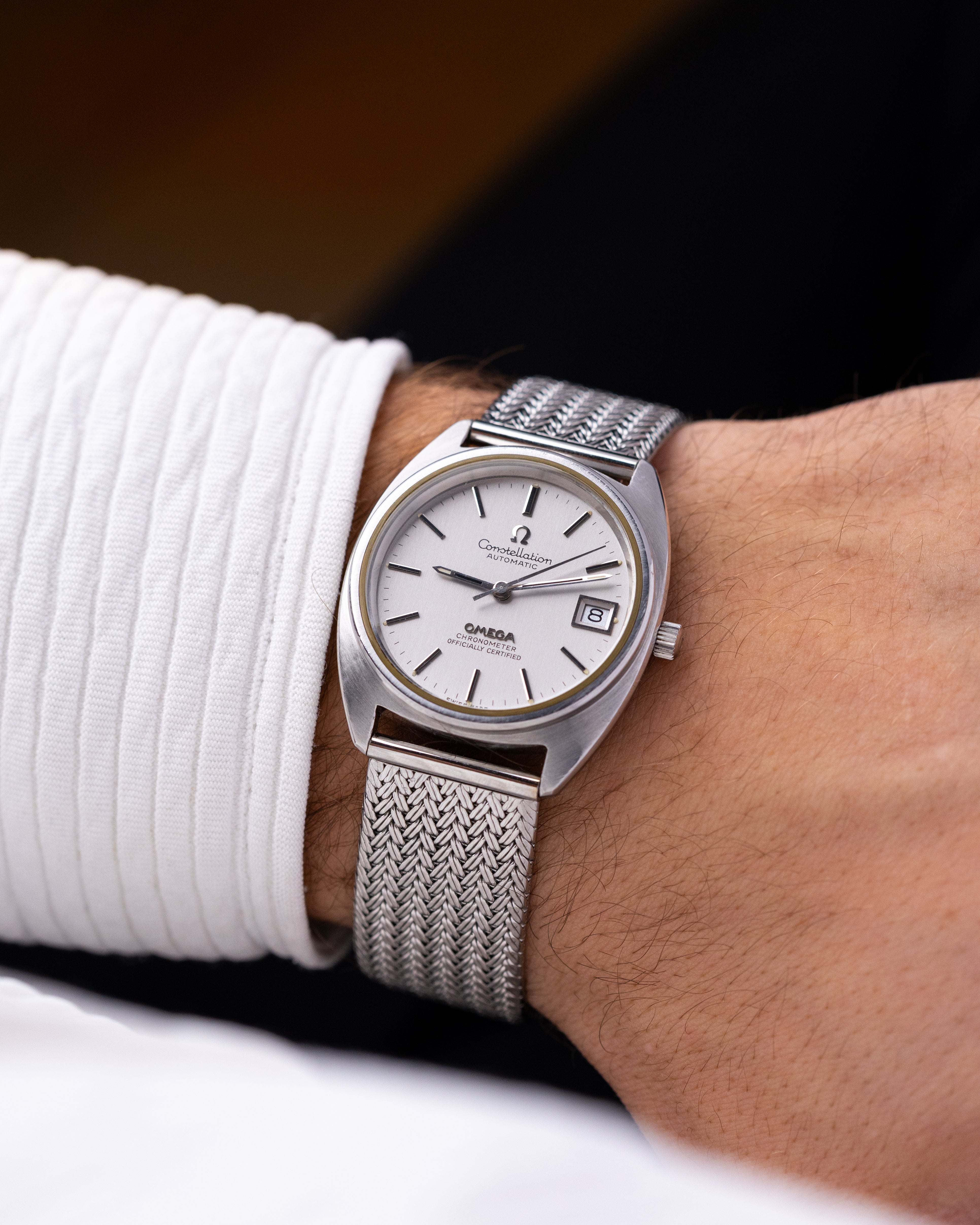 Vintage Omega Constellation Automatic Chronometer, C - shaped brushed case, Cal. 1011 from 1970's - DuMarko