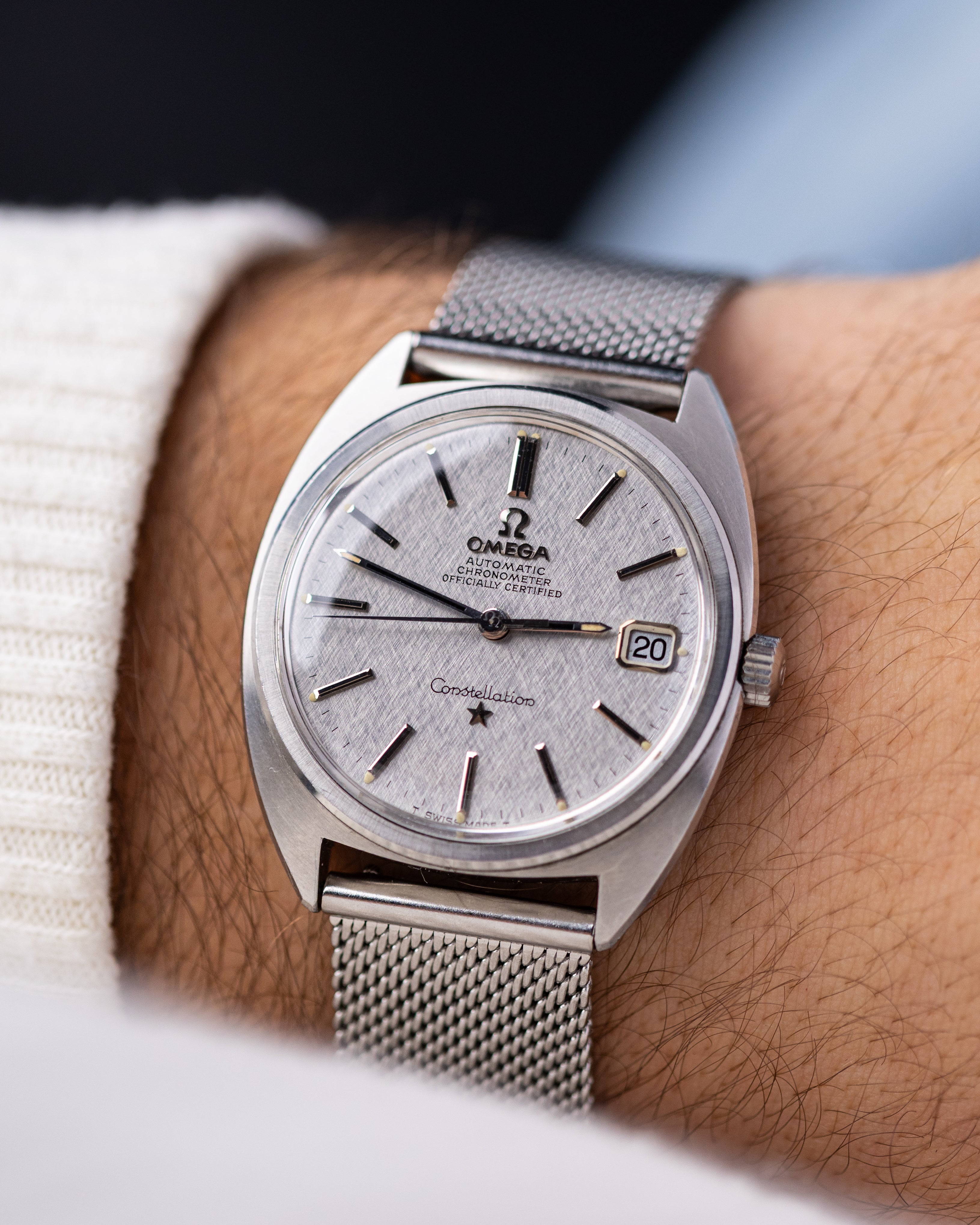 Vintage Omega Constellation C - shape, Cal. 564, Date Window, Rare "Frosty" Dial from 1960's - DuMarko