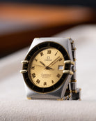 Vintage Omega Constellation Manhattan Date, Roman Numerals, Champagne Dial, Quartz Cal. 1422 from 1980s - DuMarko