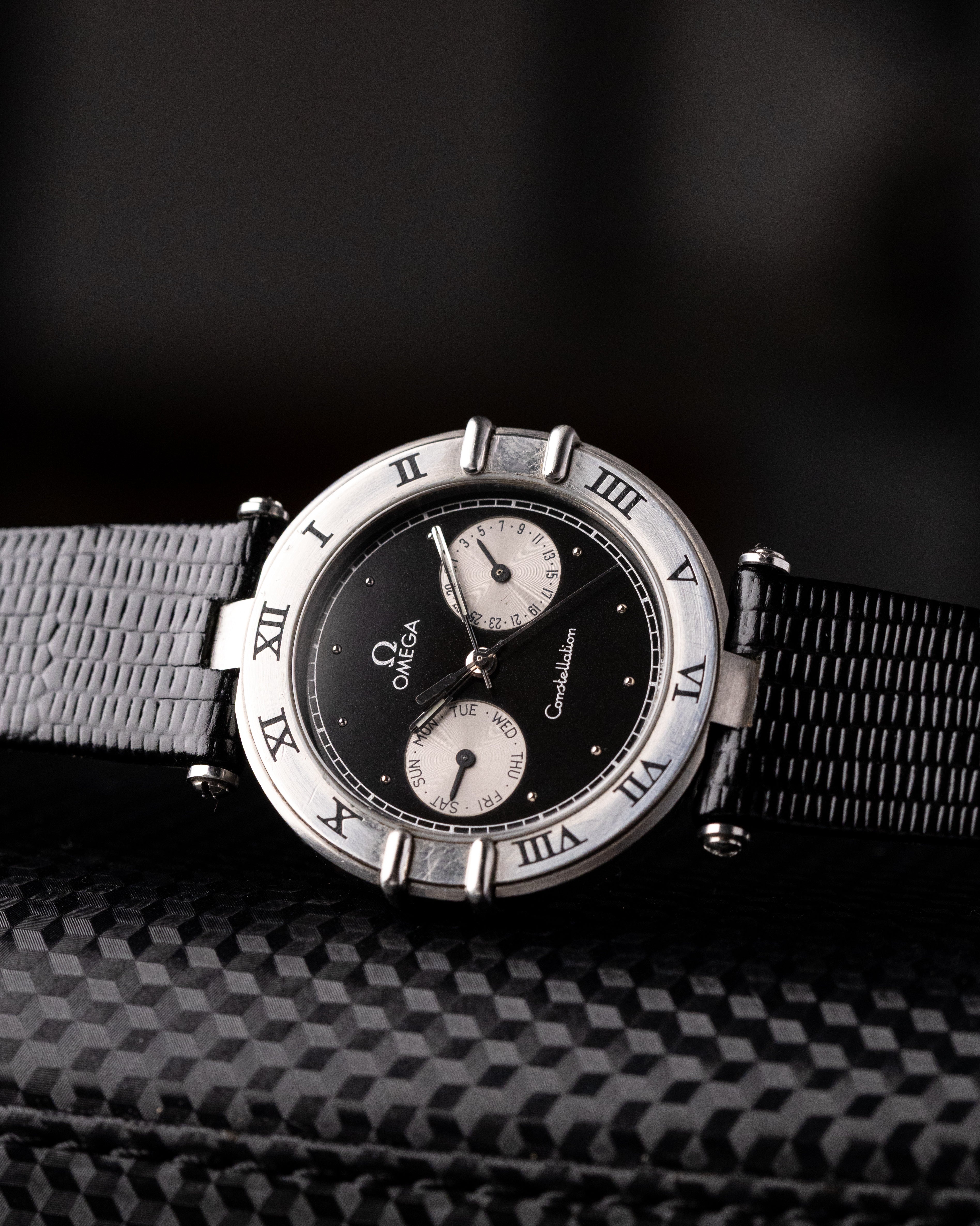 Vintage Omega Constellation Manhattan Day - Date Ref. 196.1070 Black Two - Tone Dial Roman Numeral Bezel - DuMarko