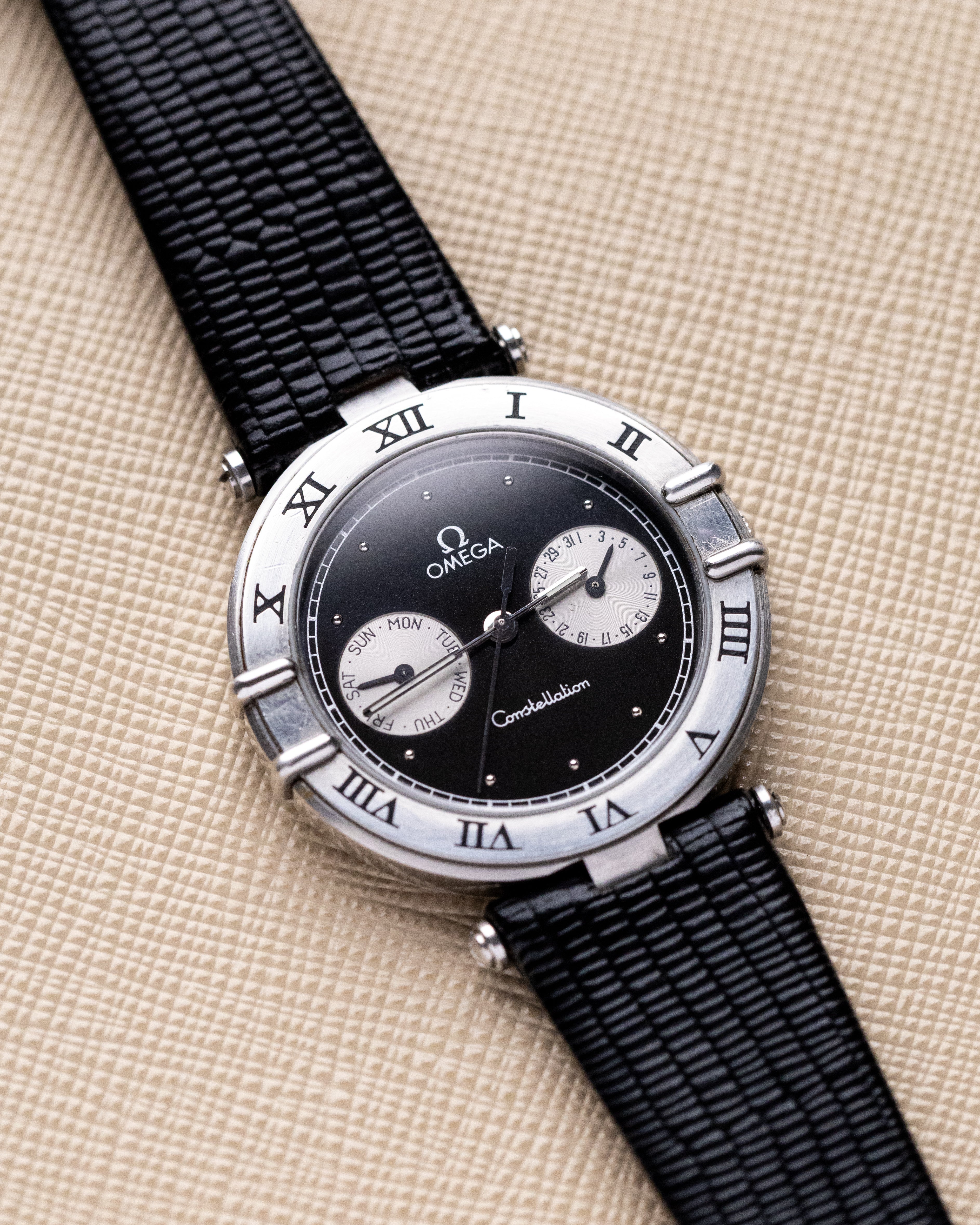 Vintage Omega Constellation Manhattan Day - Date Ref. 196.1070 Black Two - Tone Dial Roman Numeral Bezel - DuMarko